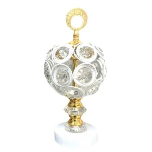 White Metal & Crystal Bukhurdaani.