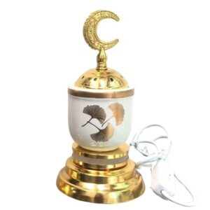 Golden & White Metal Bukhurdaani.