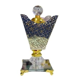 Silver Metal with Glass Stand Bukhurdaani.