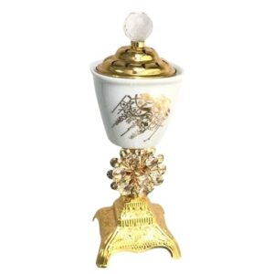 White Metal with Crystal Beads Bukhurdaani.