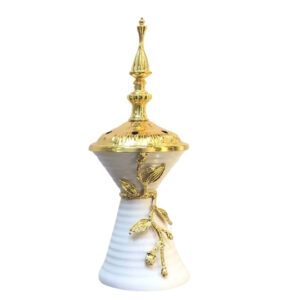 White & Golden Metal Bukhurdaani.