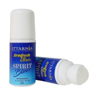 Spirit Blue Underarm Roll-on Deodorant.