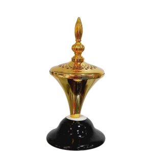 Black Ceramic &  Metal Base Bukhurdaani.