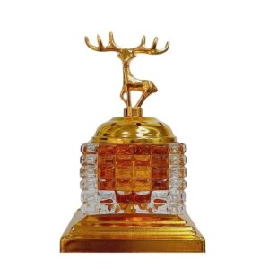Orange Crystal & Metal Base Bukhurdaani.
