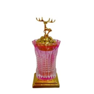 Pink Crystal & Metal base Bukhurdaani.