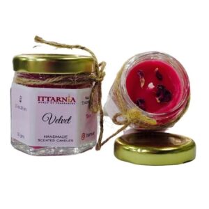 Velvet (Rose) Scented Jar Candle.
