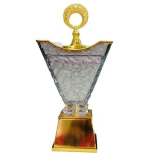 V-Shaped Grey Glass Bukhurdaani.