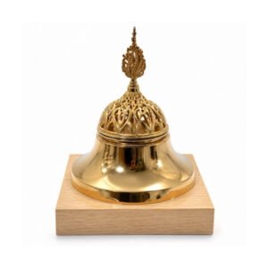 Wooden & Metal Golden Bukhurdaani.